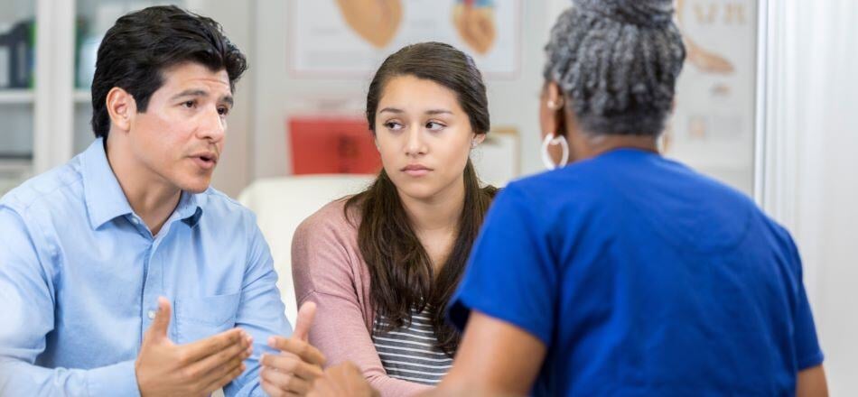 Latinx Dad Teen Girl BIPOC Doctor_SDI Productions-GettyImages-1061001366_6720x4480